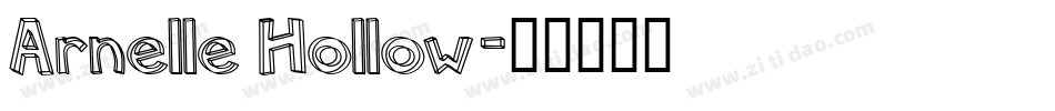 Arnelle Hollow字体转换